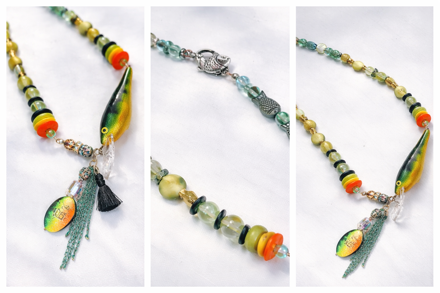 Go Fish Rapala Lure Statement Necklace