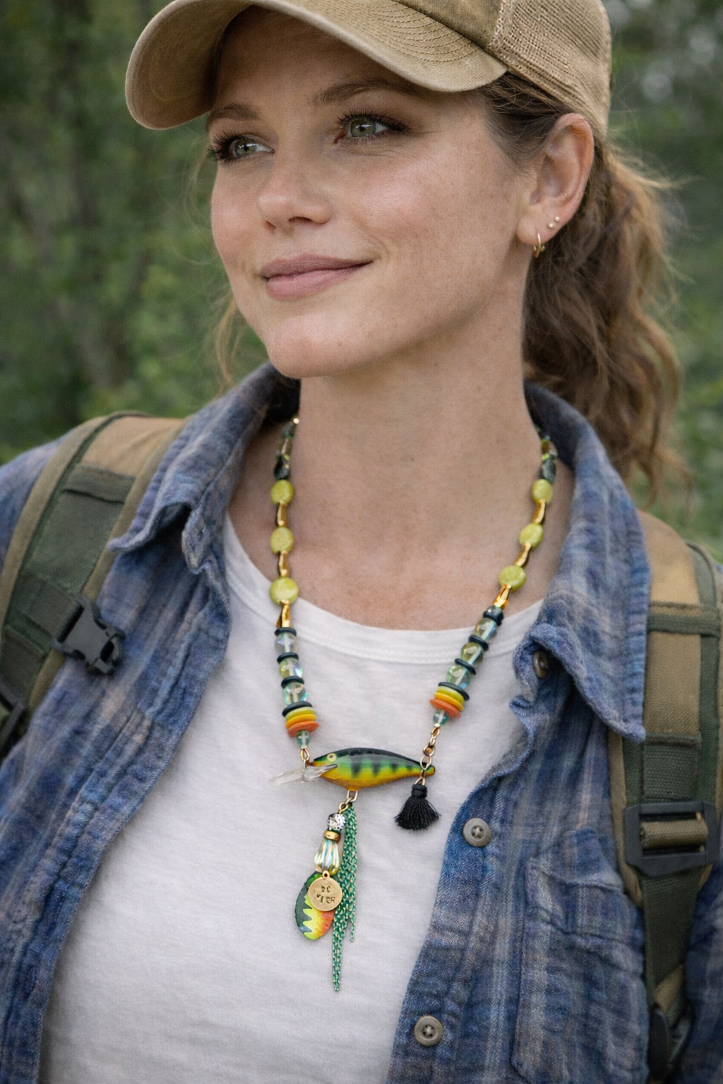 Go Fish Rapala Lure Statement Necklace