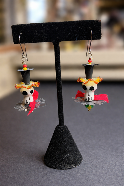 Handmade Statement Earrings – Ceramic Beads, Swarovski Crystals, Skulls, Tassels & Artisan Designs | Fabulous Firefly