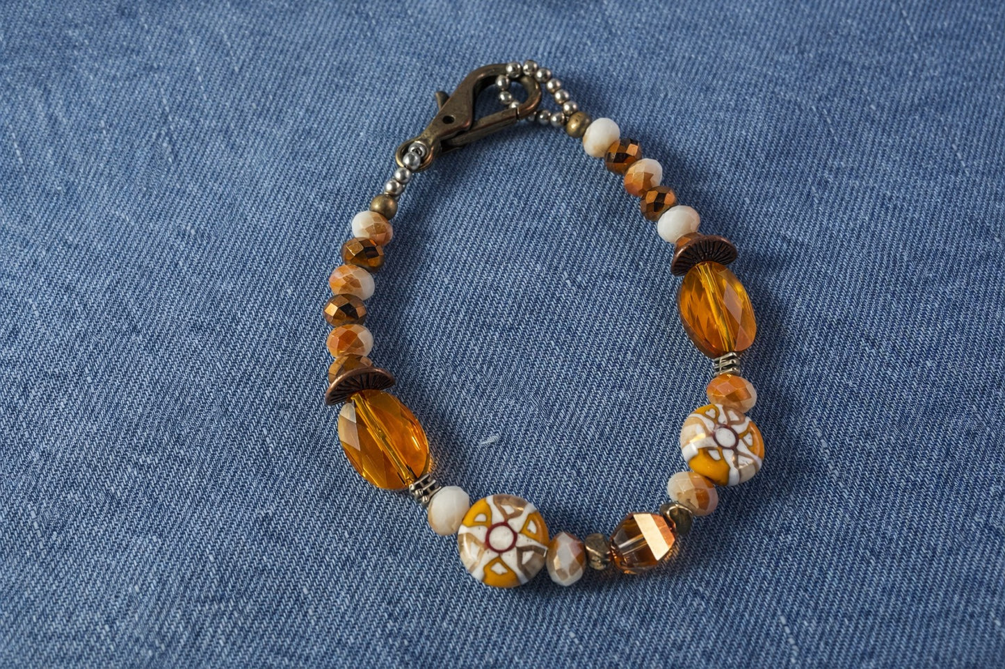 Pumpkin Spice Sparkle Bracelet