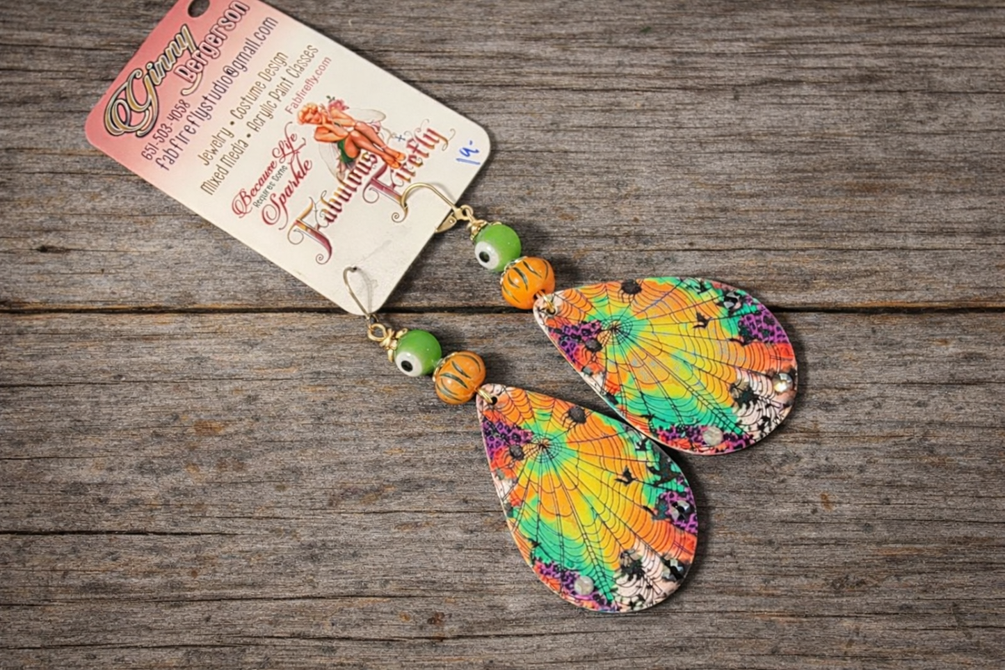 Lightweight Skull & Day of the Dead Teardrop Earrings – Crystal Halloween Statement Earrings