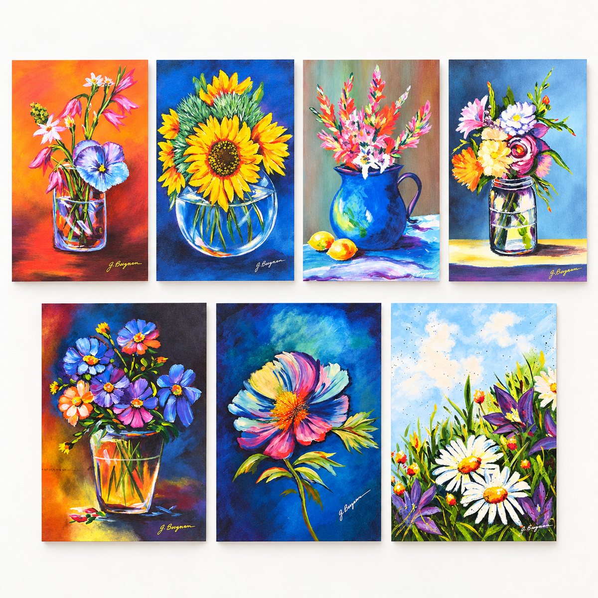 Floral Art Prints 12x16 — Seven Designs | Fabulous Firefly