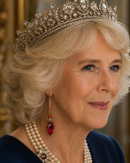 Fit for a Queen – Austrian Crystal & Copper Drop Earrings