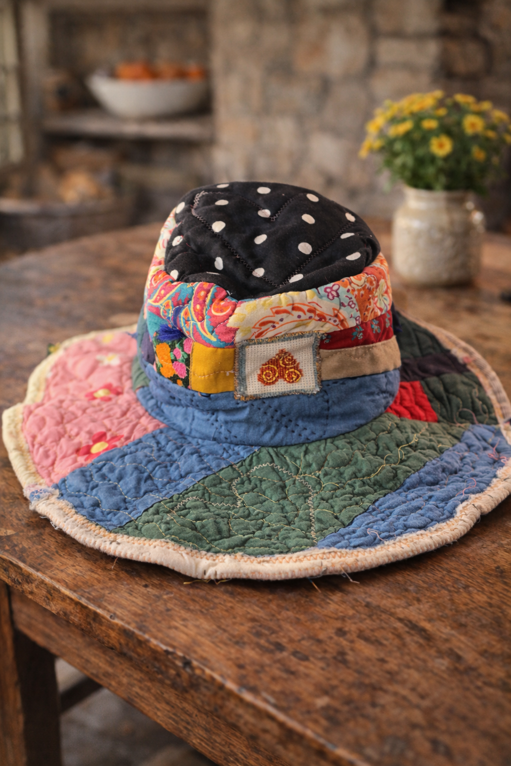 The Dorothy Jean Reversible Quilted Hat - Size Small (Copy)