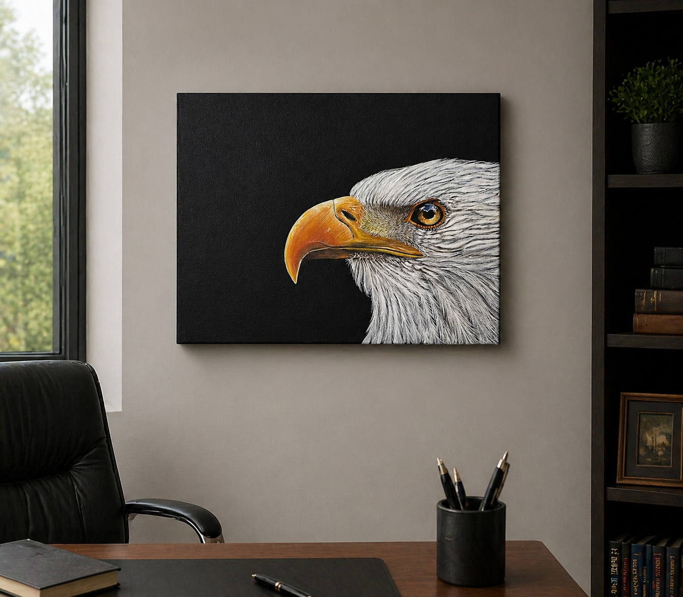 ’Merica – Bald Eagle Acrylic Painting | 11x14 Original Patriotic Art