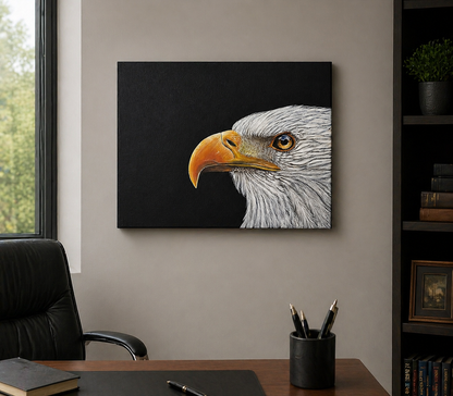 ’Merica – Bald Eagle Acrylic Painting | 11x14 Original Patriotic Art