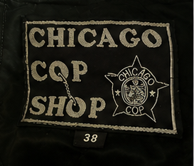 Authentic Vintage Chicago Police Leather Jacket with Handcuffs – Bikes & Spikes Era