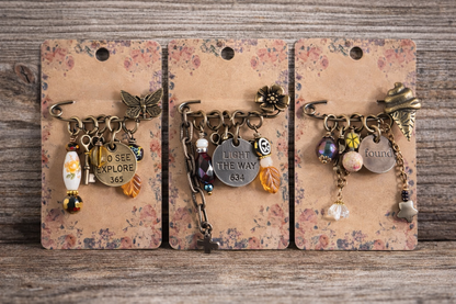 Boho Charm Safety Pin Brooch Collection – Vintage Style Handmade Pins, Eclectic Wearable Art
