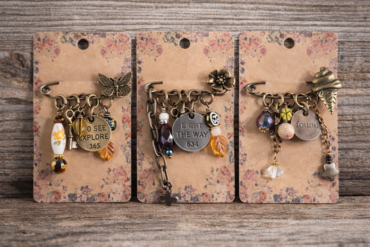 Boho Charm Safety Pin Brooch Collection – Vintage Style Handmade Pins, Eclectic Wearable Art