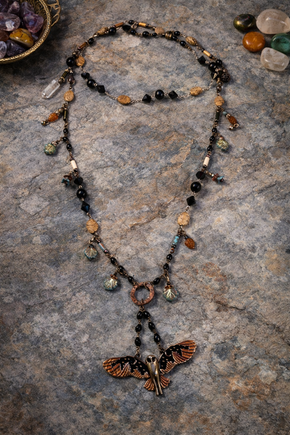 Nocturne Owl Talisman Necklace