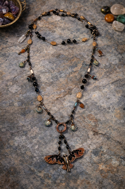 Nocturne Owl Talisman Necklace
