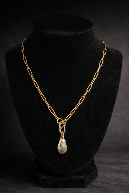 Golden Spark Drip Necklace