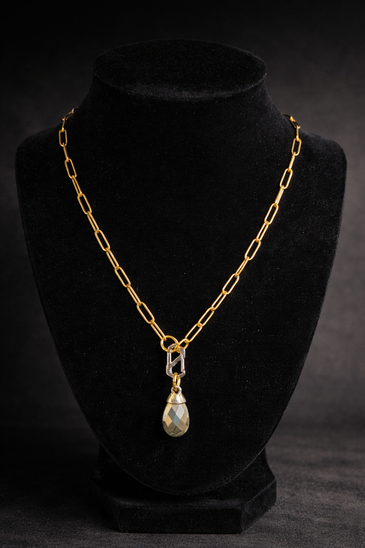 Golden Spark Drip Necklace