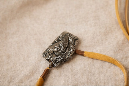 Forest Relic — Raku Cabbage & Crystal Artisan Necklace”