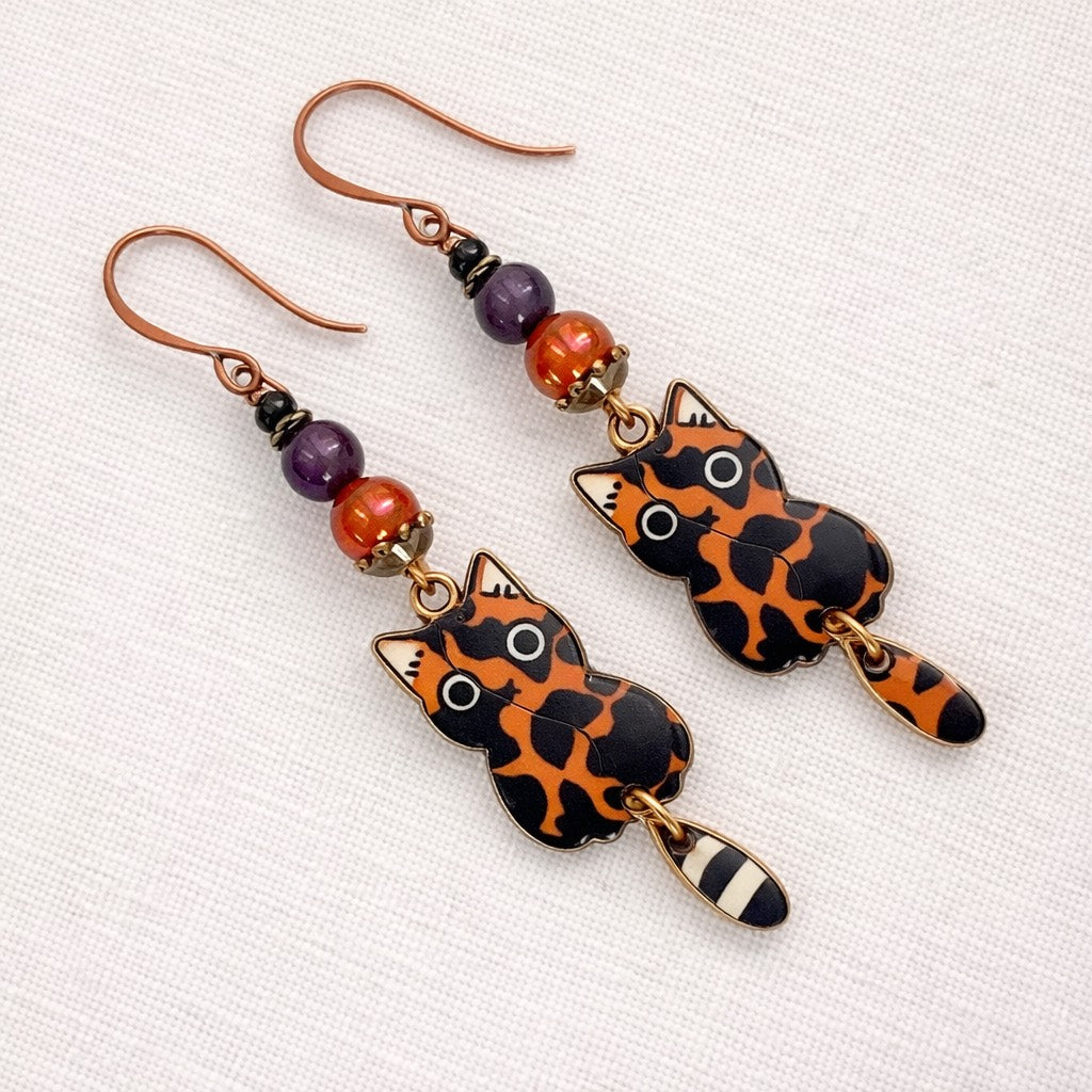 Cat Dangle Earrings - Choose Your Kitty