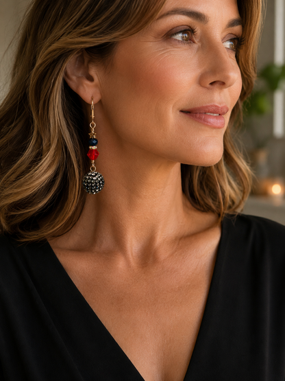 Stars & Stripes Sparkle Earrings