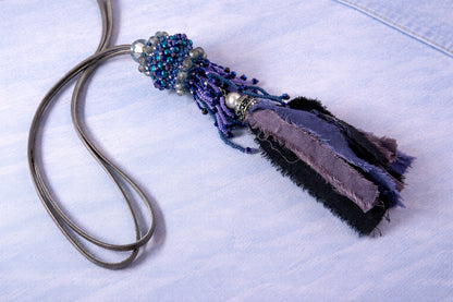 Artisan Beaded Tassel Necklace - Wear it your way