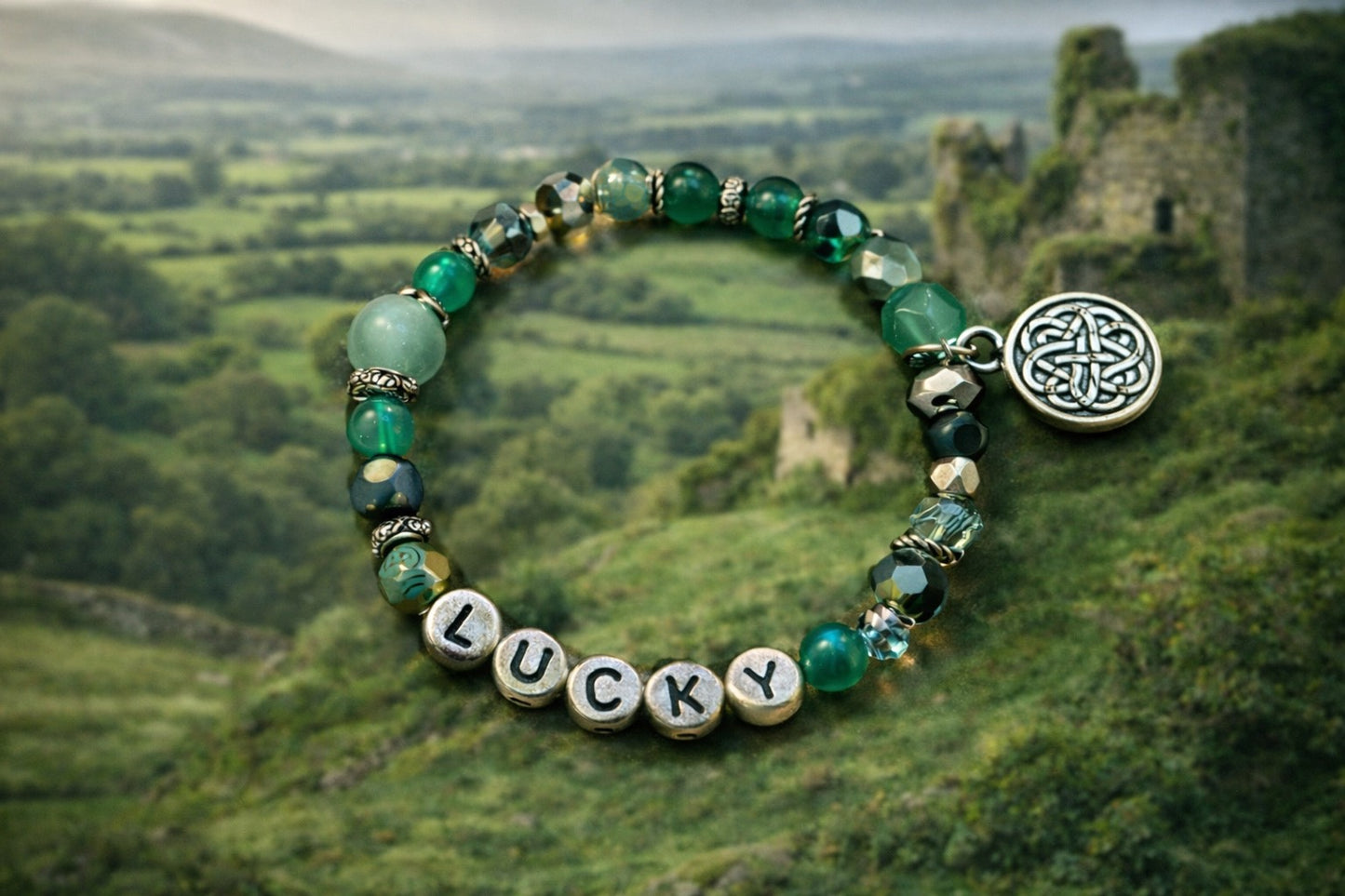 Lucky Charm Celtic Stretch Bracelet