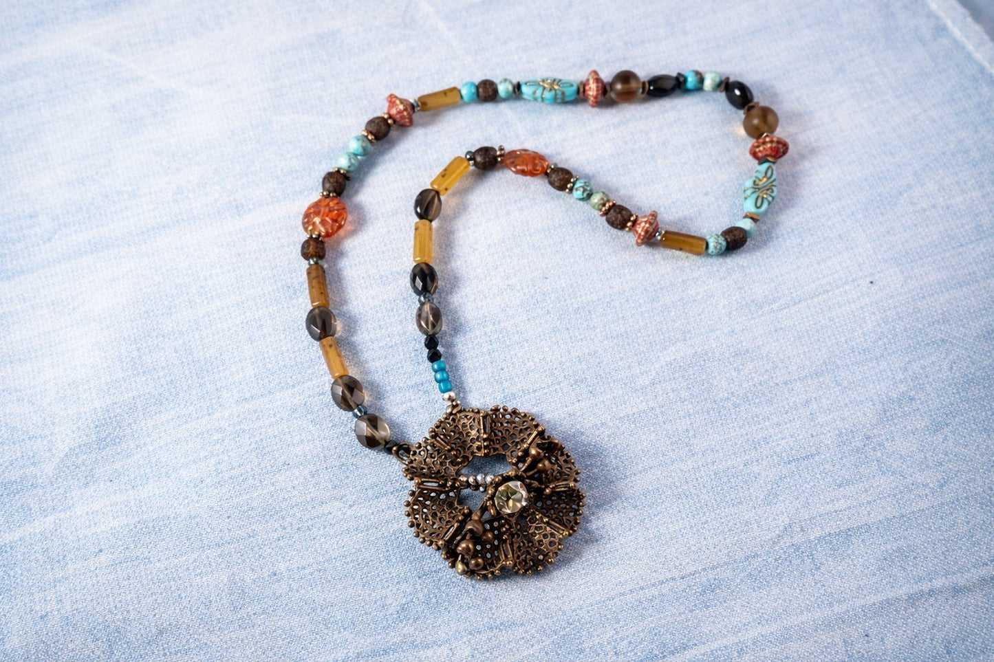 Bronze Halo Necklace