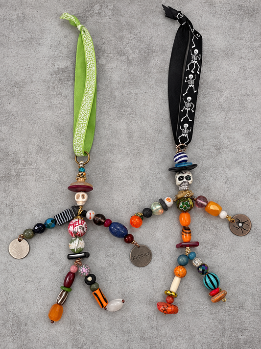 Skelly Beaded Hanging Skeleton | Large or Small