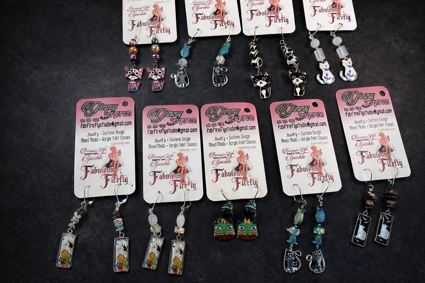 Curious Cat Earrings - Choose YOUR Style!