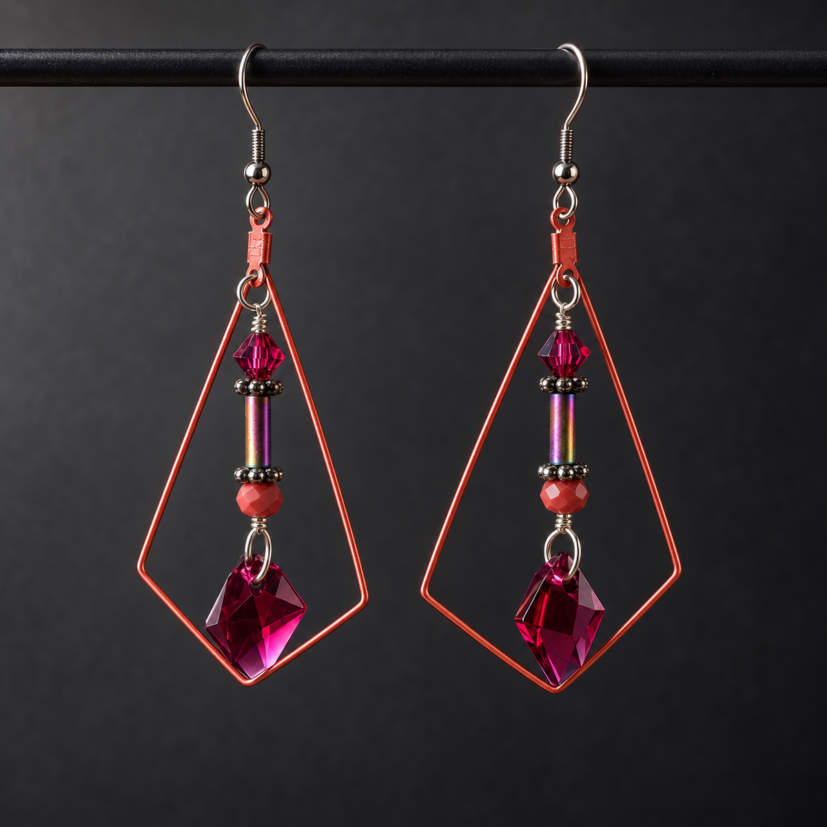 Redline Swarovski Crystal Earrings