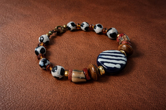 Safari Stripe Statement Bracelet
