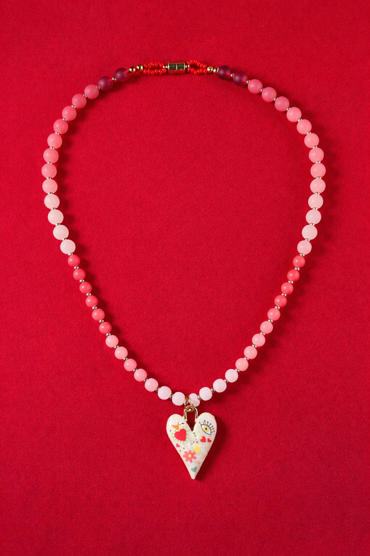 Blushing Heartbeat Necklace