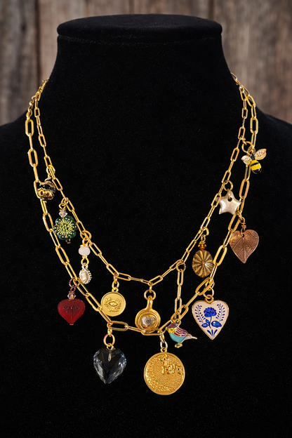 Whimsy & Wonder Double Strand Charm Necklace