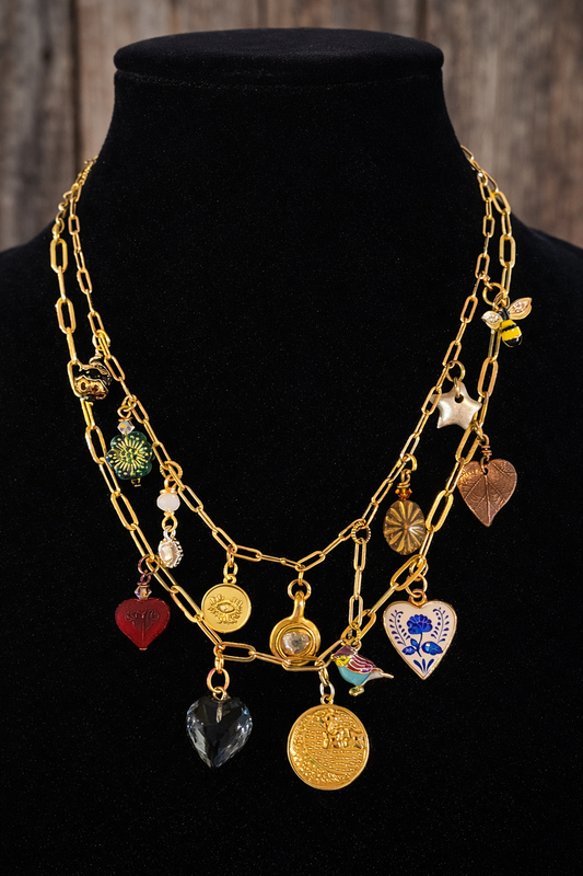 Whimsy & Wonder Double Strand Charm Necklace