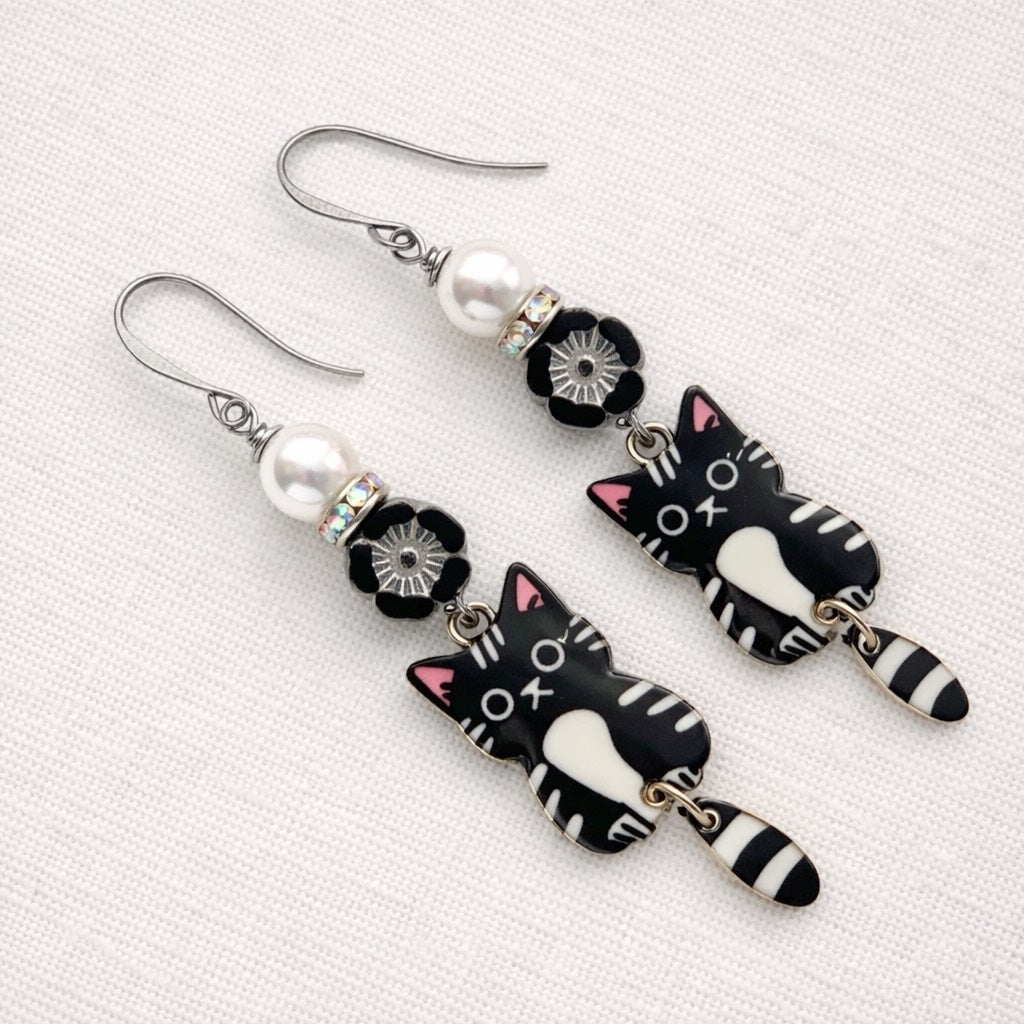 Cat Dangle Earrings - Choose Your Kitty
