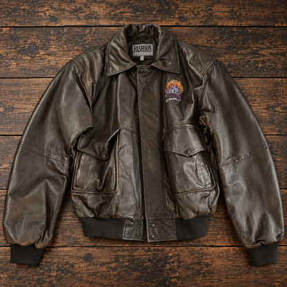 Easyriders Minneapolis Embroidered Leather Jacket – Medium