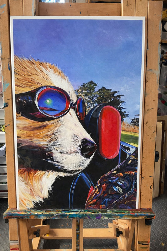 Waylon Living His Best Life - Dog Art Print