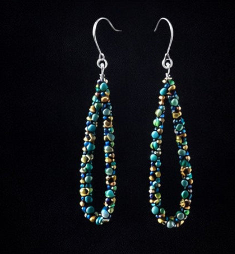 Ocean Drift Teardrop Earrings