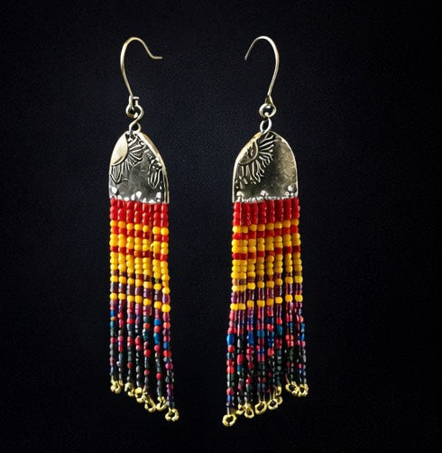Desert Sunset Fringe Earrings