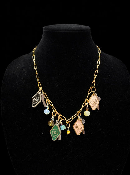 "Hotel 405 - Adventure Awaits" Charm Necklace