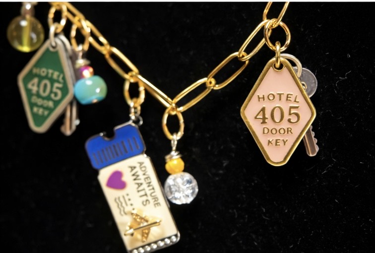 "Hotel 405 - Adventure Awaits" Charm Necklace