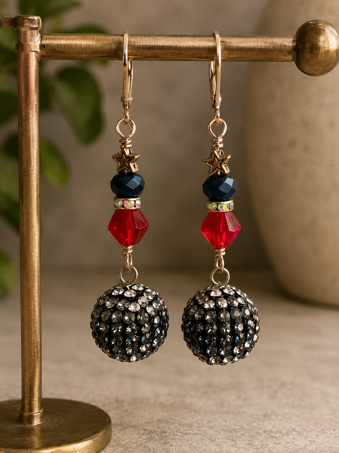 Stars & Stripes Sparkle Earrings