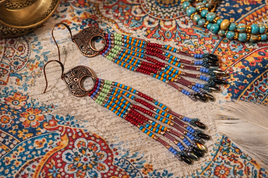 Desert Rhythm Fringe Earrings