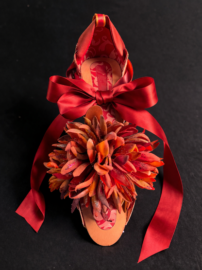 Rust & Romance Paper Heeled Shoe Art Piece