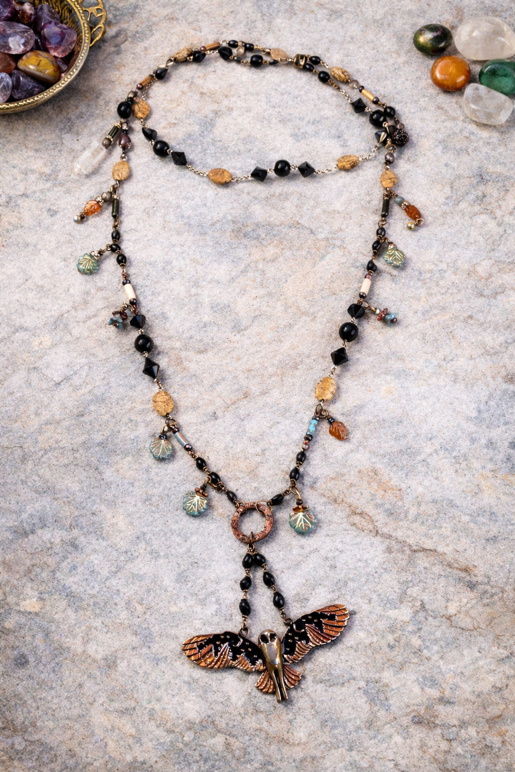 Nocturne Owl Talisman Necklace