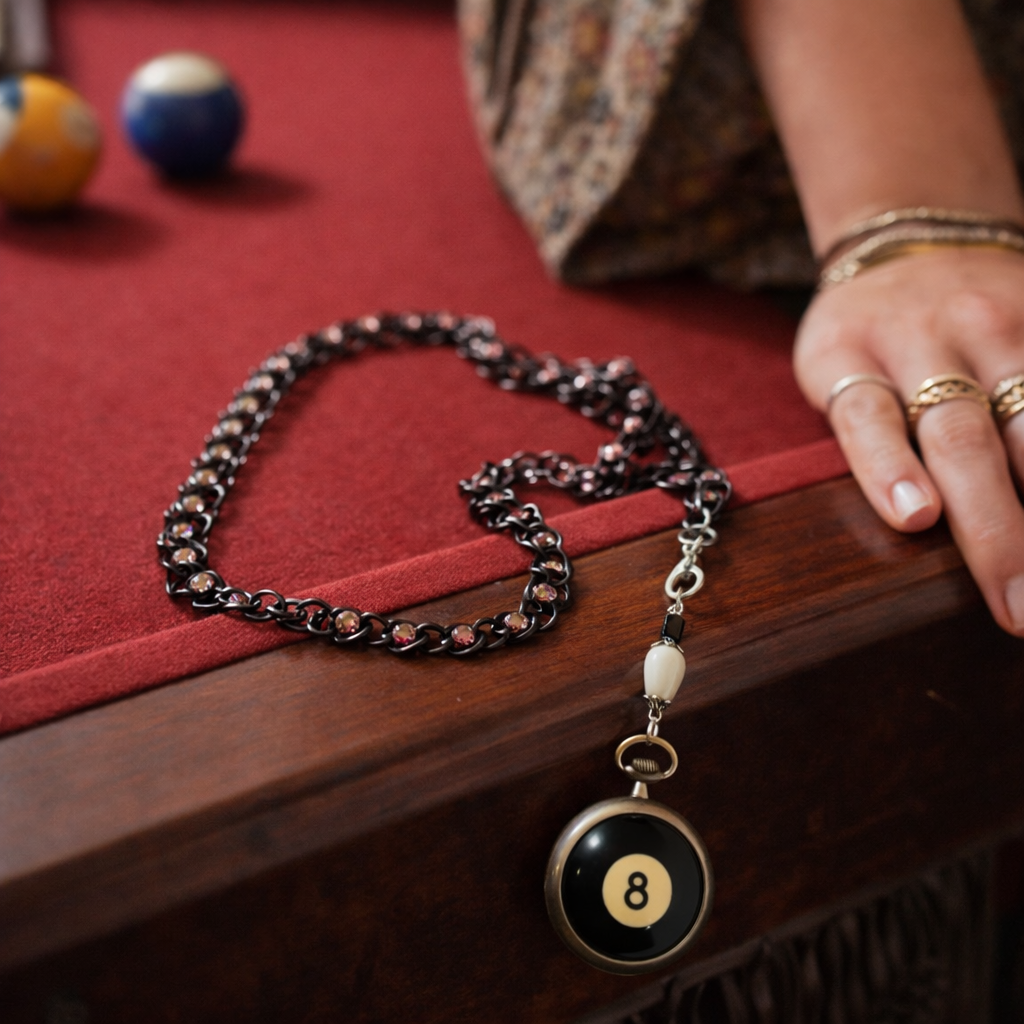 The Odds Were Never Against You – Convertible Eight Ball Necklace
