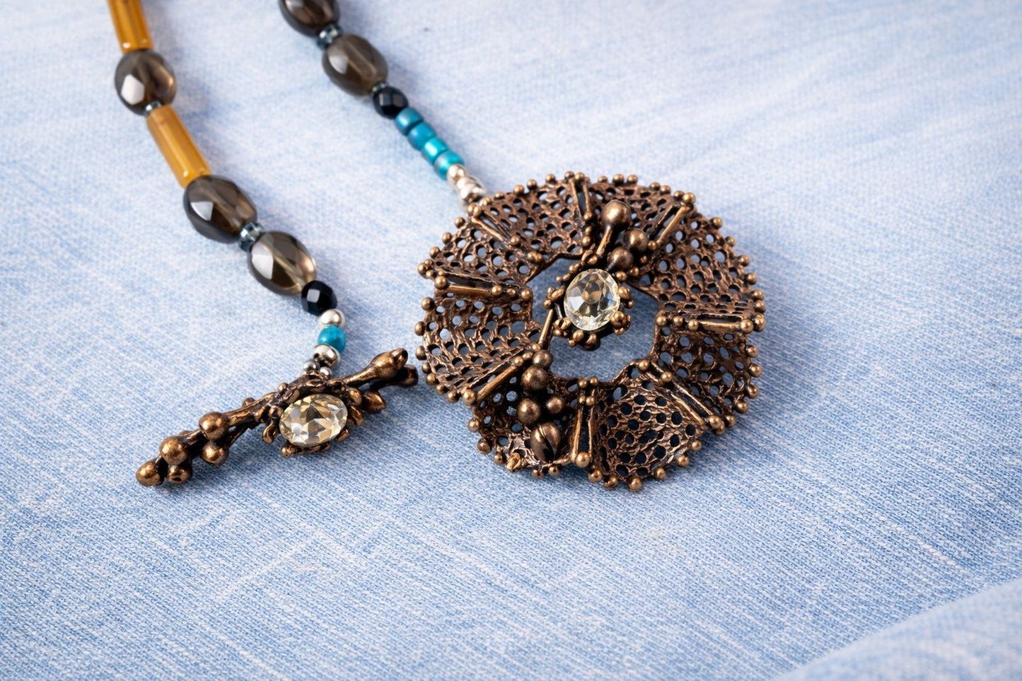 Bronze Halo Necklace