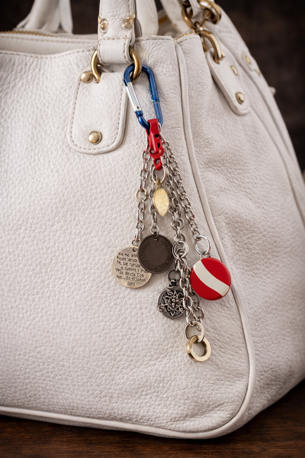 Happy Vibes Charm Clip – Boho Beaded Purse & Backpack Charm