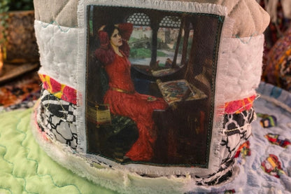 Dorothy Jean Reversible Boho Hat – “Miranda Muse” Wearable Art Patchwork Hat