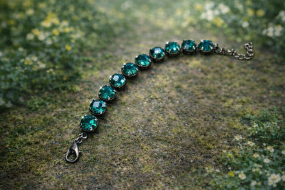 Emerald Luck Tennis Bracelet – 10mm Crystal St. Patrick’s Day Sparkle