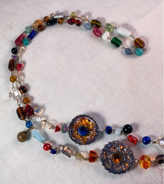 Sparky’s & Frostie Bottle Cap Charm Necklace – Hand Linked 36” Statement Chain