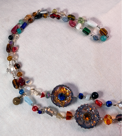 Sparky’s & Frostie Bottle Cap Charm Necklace – Hand Linked 36” Statement Chain