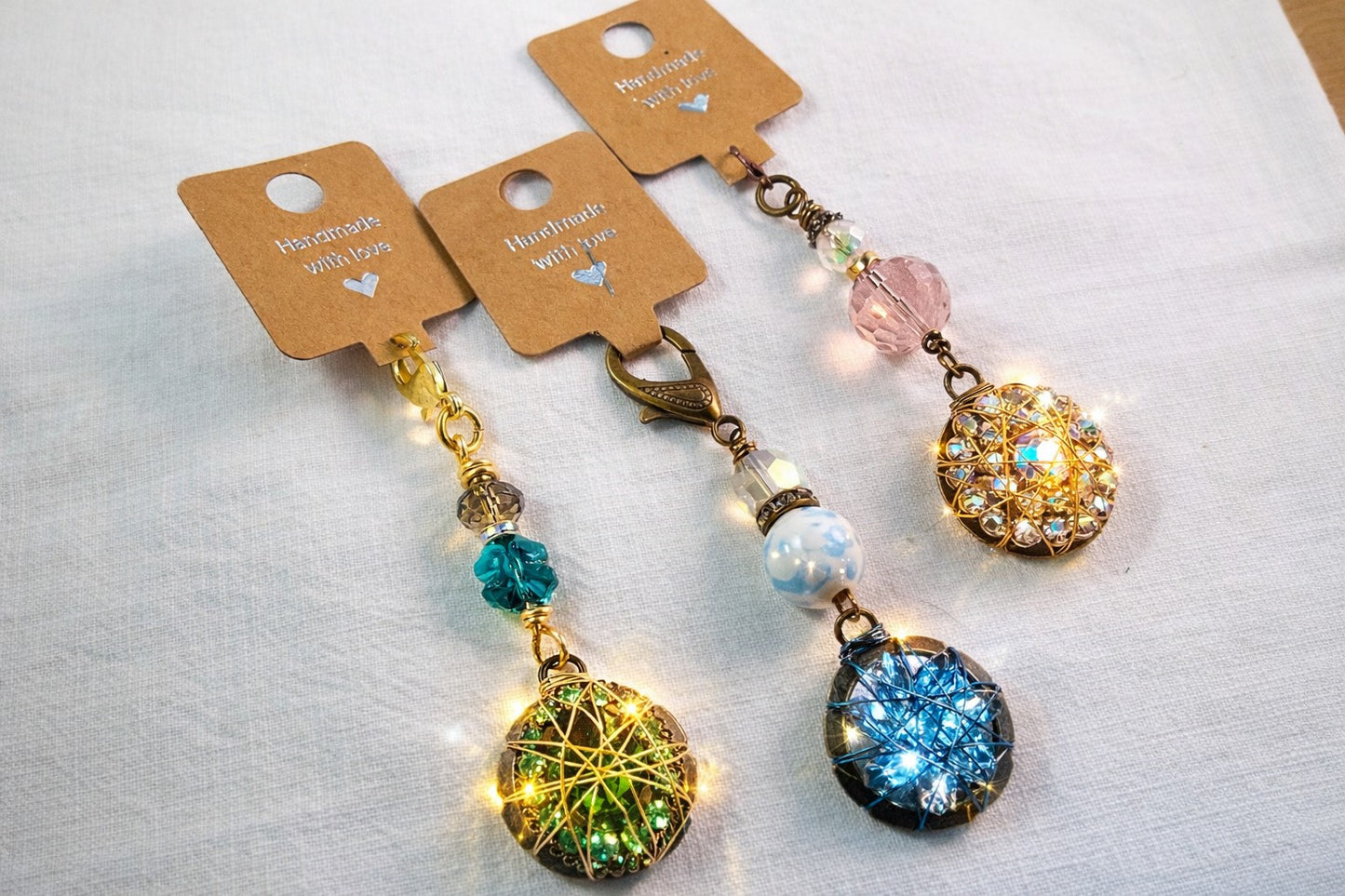 Vintage Wire Wrapped Treasure Pendants