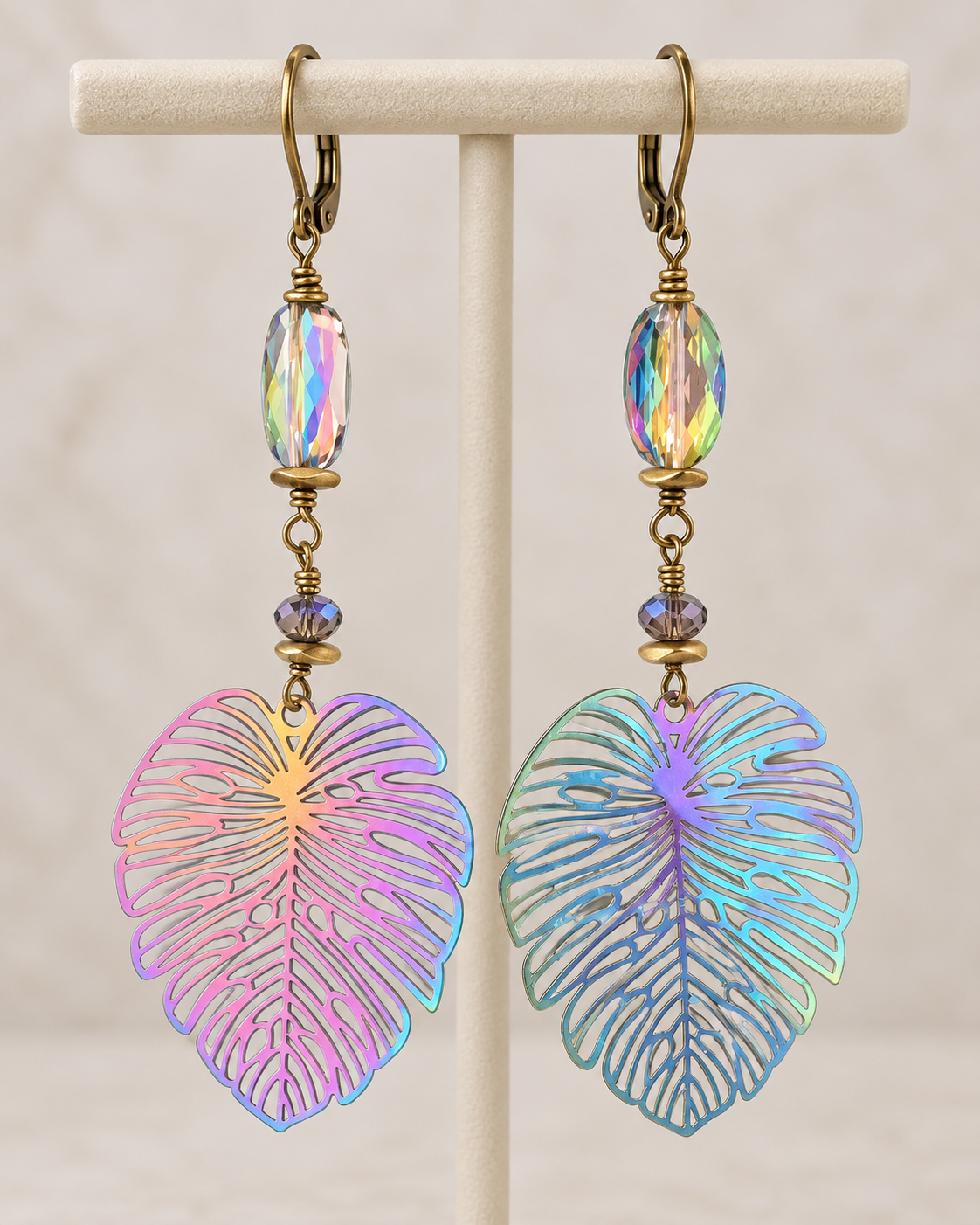 Aurora Color-Shift Earrings with Swarovski Crystals